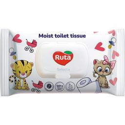 Влажная туалетная бумага Ruta Selecta, 40 шт.