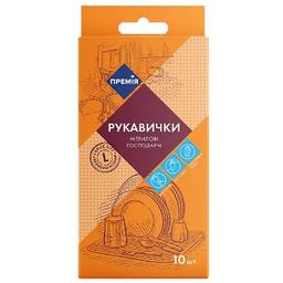 Рукавички одноразові Премія, нітрилові, розмір L, 10 шт.