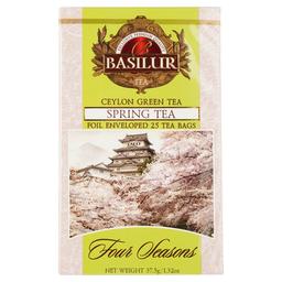 Чай зеленый Basilur Four Seasons с вишней, 25 пакетиков (812248)