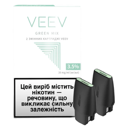 Картридж для POD систем Veev Green Mix, 3,5%, 1,5 мл, 2 шт. (907940)