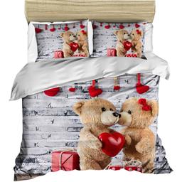 Комплект постельного белья LightHouse Teddy Bears, ranforce + 3D, евростандарт (1006OZ_2,0)