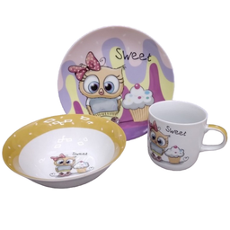Набір дитячого посуду Limited Edition Sweet Owl, 3 предмети (6400434)