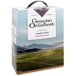 Вино Georgian Ornament Alazani Valley красное полусладкое 3 л