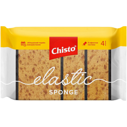 Губки кухонные Chisto Elastic Sponge, 4 шт.