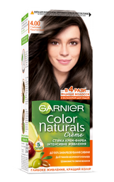 Фарба для волосся Garnier Color Naturals, тон 4.00 (Глибокий темно-каштановий), 110 мл (C5755600)