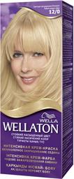 Стійка крем-фарба для волосся Wellaton, відтінок 12/0 (світлий натуральний блондин), 110 мл