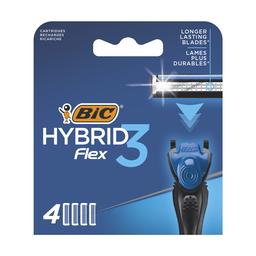 Змінні картриджі для гоління BIC Hybrid 3 Flex, 4 шт.
