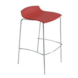Барный стул Papatya X-Treme BSS, матовый красный (4823052300821)