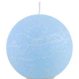 Свічка Pragnis Рустик, 6,5х6,5х6 см, блакитна (S65-550)