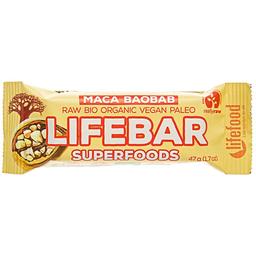Батончик Lifefood Lifebar Superfoods мака-баобаб органический 47 г