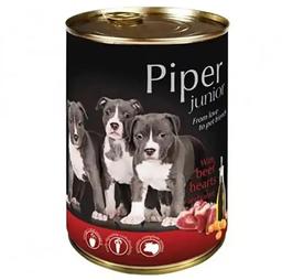 Влажный корм для щенков Dolina Noteci Piper Junior говяжье сердце и морковь, 400 г (DN141-301943)