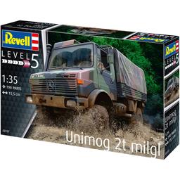 Сборная модель Revell Грузовик Unimog 2T milgl, уровень 5, масштаб 1:35, 190 деталей (RVL-03337)