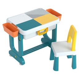 Детский многофункциональный столик и стульчик Poppet Трансформер 6в1, синий (PP-004)