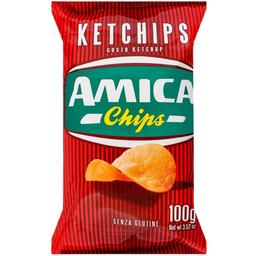 Чипсы Amica картофельные со вкусом кетчупа 100 г (801530)