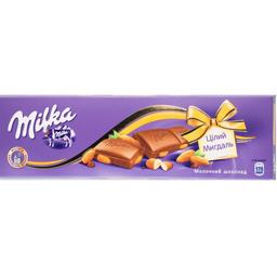Шоколад Milka целый миндаль, 185 г (652891)