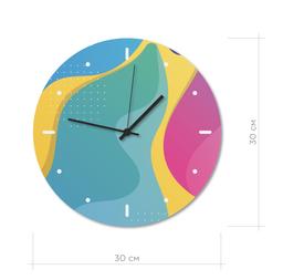 Настінний годинник Art-Life Collection, 30x30 см, різнобарв'я (1 Pvh 14 30x30)