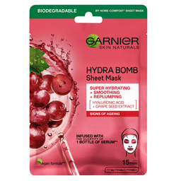 Тканинна маска для обличчя Garnier Skin Naturals Аква бомба, 28 г (C6293600)