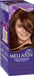 Стійка крем-фарба для волосся Wellaton, відтінок 5/77 (какао), 110 мл