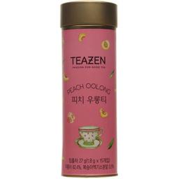 Чай зелений Teazen улун зі смаком персика, 27 г (15 шт. по 1,8 г) (740504)