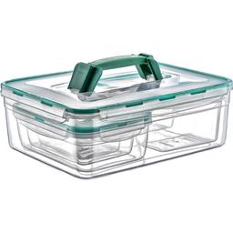 Набір контейнеров Irak Plastik Fresh Box Kombi Set, з ручкою, 9,5 л, прозорий (LC380)