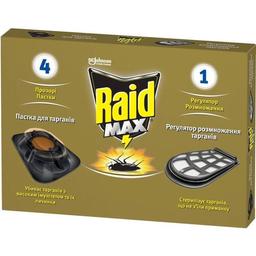 Приманка для тарганів Raid Max 4+1, з регулятором розмноження
