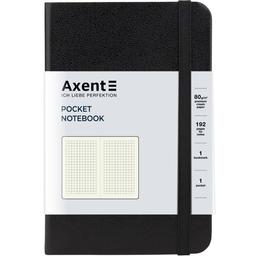Книга записная Axent Partner A6- в клеточку 96 листов черная (8301-01-A)