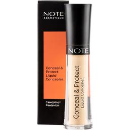 Рідкий консилер Note Cosmetique Conceal & Protect Liquid Concealer відтінок 02 (Sand) 4.5 мл