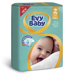 Подгузники Evy Baby 2 (3-6 кг), 54 шт.