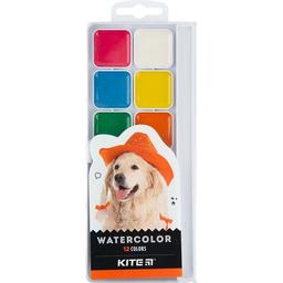 Фарби акварельні Kite Dogs 12 кольорів (K23-061)