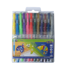 Гелеві ручки ZiBi Neon Metallic Kids Line, 12 шт. (ZB.2205-99)