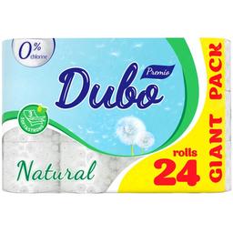 Туалетная бумага Диво Premio Natural, трехслойная, 24 рулона