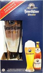 Набор пива Benediktiner Weissbier 5.4% (3 шт. x 0.5 л) + бокал