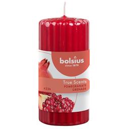 Свічка Bolsius True scents Гранат стовпчик, 12х5,8 см, червоний (266715)