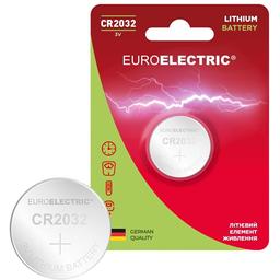 Батарейка Euroelectric CR2032 3V, 1 шт.