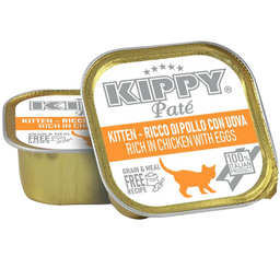 Вологий корм для кошенят Kippy, з курятиною та яйцями, 90 г