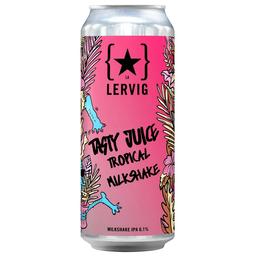 Пиво Lervig Tasty Juice Tropical Milkshake, світле, нефільтроване, 6,1%, з/б, 0,5 л (R3018)