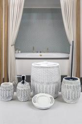 Комплект в ванную Irya Allesi gri, 5 предметов, серый (svt-2000022303576)