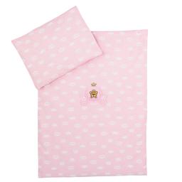 Комплект постельного белья в коляску Papaella, розовый, 80х60 см (8-10446)