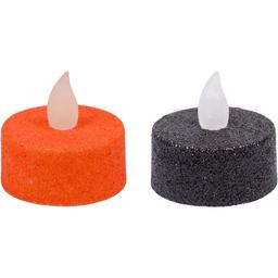 Набор свечей Yes! Fun Хэллоуин LED, 2 шт., черная+оранжевая (973690)