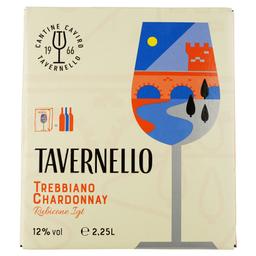 Вино Tavernello Trebbiano Сhardonnay Rubicone IGT біле полусухе 2.25 л