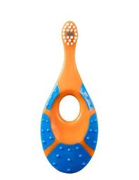 Дитяча зубна щітка Jordan Step1, 0 - 2 роки, м'яка, помаранчевий з синім (6220100)