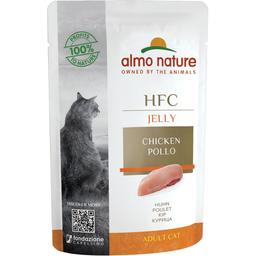 Влажный корм для кошек Almo Nature HFC Cat Jelly курица, 55 г