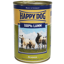 Вологий корм для собак Happy Dog Dose 100% Lamm, з ягням, 400 г (6000661)