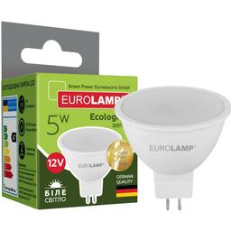 Светодиодная лампа Eurolamp LED Ecological Series, MR16, 5W, GU5.3, 4000K, 12V (50) (LED-SMD-05534(12)(P))