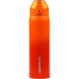 Термочашка для напитков UZspace X4 Gradient 500 мл оранжевая с красным (4201)