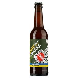 Пиво Правда Lviv IPA, світле, нефільтроване, 5%, 0,33 л (819135)