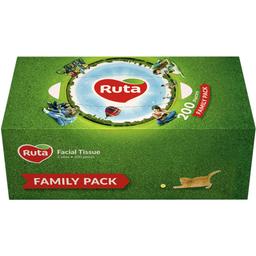 Салфетки косметические Ruta Family Pack, двухслойные, 200 шт.