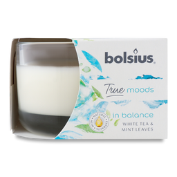 Свеча ароматическая Bolsius Белый чай и мята (835141)