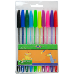 Кулькові ручки ZiBi Kids Line, 10 кольорів, 10 шт. (ZB.2012)
