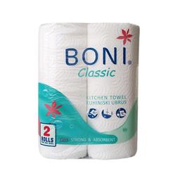 Бумажные полотенца Boni Classic, двухслойные, 2 рулона